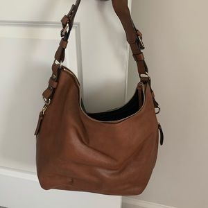 Large leather hobo bag
